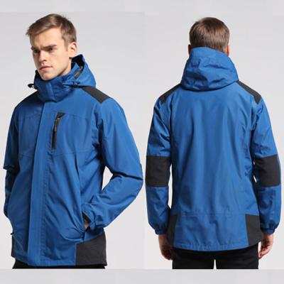 China Waterproof Raincoat Men's Rise 3 In 1 Jacket Unisex Waterproof Winter Camping Jacket For Travel for sale