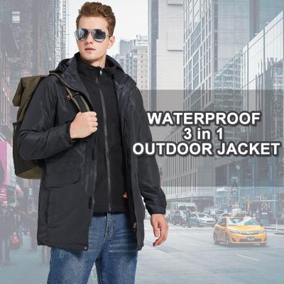 China Waterproof Mens Anorak Style Jacket Long With Fleece Hardshell Waterproof Jacket For Winter for sale