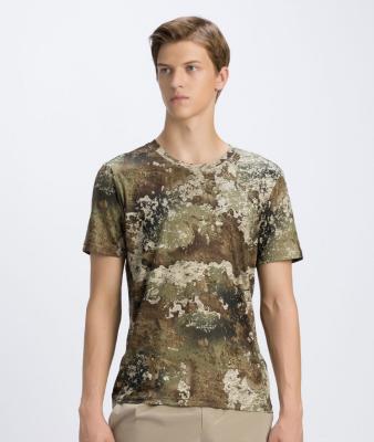 China Fashionable Freestyle Anti-wrinkle Round Neck Military Printed Men's Camouflage T-shirts Camouflages Quick Dry T-shirts for sale