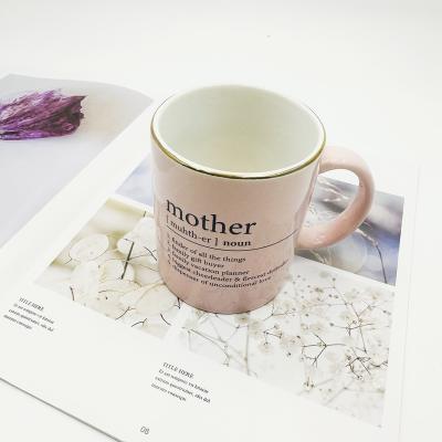 China Sustainable Wholesale Mother's Day Ceramic Coffee Mugs Design Decal Gifts Ceramic Mugs Cups For Coffee Mugs Sublimation Ceramic for sale