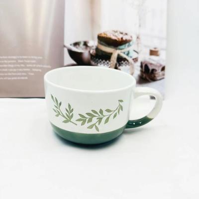 China Sustainable Wholesale Factory Price High Quality 560ml Soup Cup Ceramic Mug Handmade Ceramic Travel Mug for sale