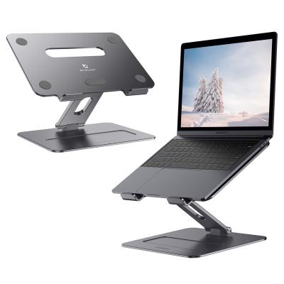 China (Size) Modern Design Adjustable Height Fit Modern Laptop Stand Holder Tablet Folding Laptop Stand for sale