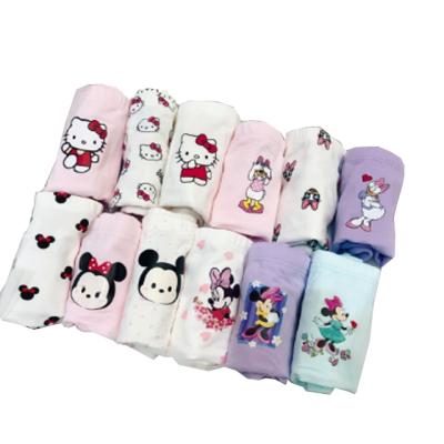 China Baby Breathable Underwear Printing Cartoon Cotton Girls Underwear Set OEM Customization for sale