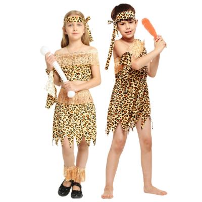 China Original Indian Flannel Child Funny Costume Halloween Cosplay Ferociously Attacks Performance Costumes for sale