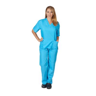 China Work new style V-neck pocket solid color cheap nursing uniforms European and American nursing uniforms for sale