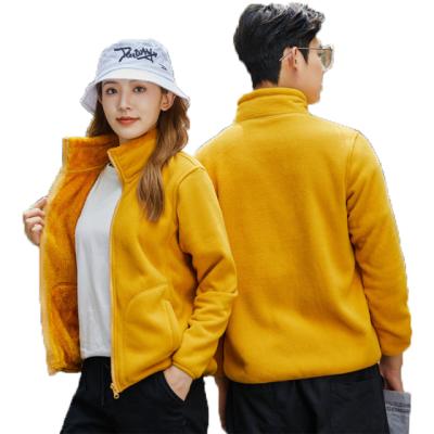 China New Warm Breathable Winter Fleece Fabric Jacket Couples Soft And Breathable for sale