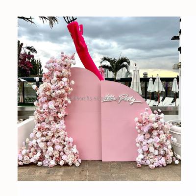 China Wedding event table decoration Customized wedding artificial flower runner backdrop flowers for wedding arch decoration for sale