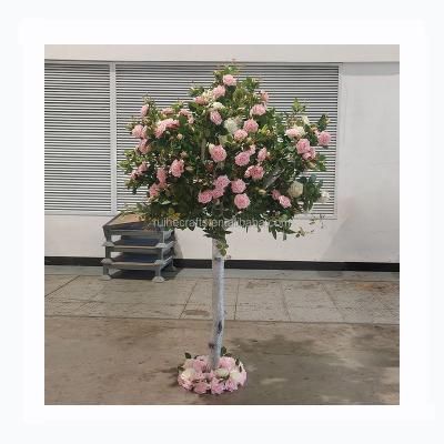 China Wedding table decoration 1m 1.5m simulated cherry blossom table tree with replaceable flower branches for outdoor wedding decor for sale