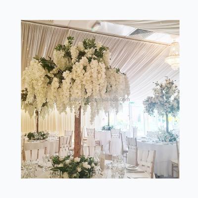 China Wedding table decoration New Wisteria Tree Artificial Wisteria Flower Wishing Tree Wedding Table Center Decoration Store Hotel for sale