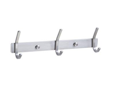 China Sustainable Wholesale Bathroom Kitchen Clothes Hook Rack Wall Mounted Metal Towel Clothes Coat Hanger Hook for sale