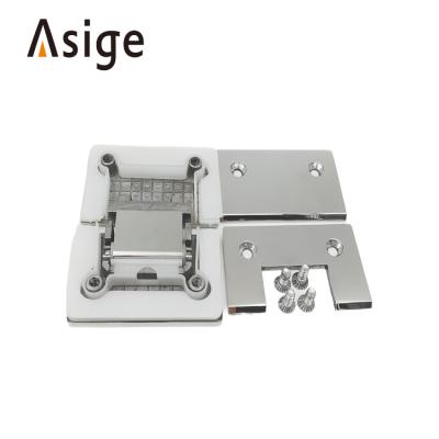 China Easy To Install And Durable Good Quality Bathroom Heavy Duty 90 Degree Stainless Steel Shower Door Pivot Wall Mount Brass Zinc Alloy Glass Hinge for sale