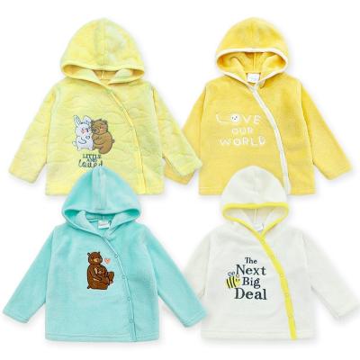 China Breathable Baby Infant Unisex Long Sleeves Knitted Baby Hoodies Sweatshirts for sale