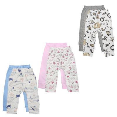 China Sleeeves Long Cotton Neutral Baby Clothes Floral Baby Onesie Pants for sale