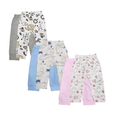 China Hotsell Long Sleeeves Toddler Girl Clothes Simple Organic Cotton Baby Pants for sale