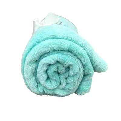 China Folded Winter Fleece Baby Knitted Toss Soft Blanket For Newborns for sale