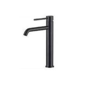 China Modern high hot and cold basin, Wanhai reel, 60cm black hot and cold water inlet pipe stainless steel bathroom faucet for sale