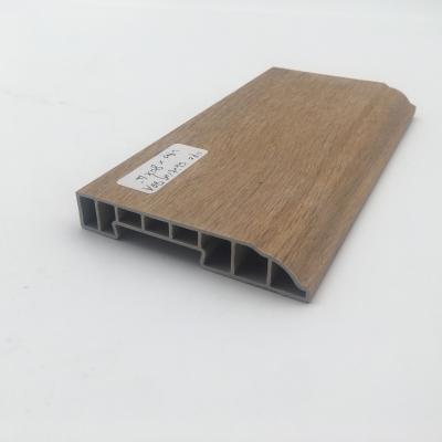 China Beautiful Traditional Hot Sale Accessory 80mm SPC Laminate Flooring Edging for Home Decor for sale