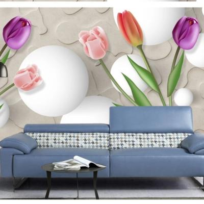 China Modern Hot Sale 3D Printing PVC Wall Paneling For Wall Decoration for sale