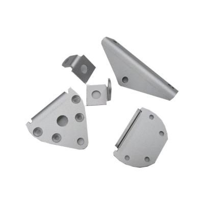 China China CNC Aluminum Part Mass Production OEM Aluminum Alloy Custom Machining Fastener Covers Small Parts Anodizing Aluminum Fastening Bracket for sale