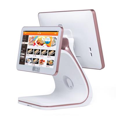 China Wifi bluetooth Mode Touch POS Stylish Terminal Ture Flat Dual Screen / With Android OS Epos System for sale