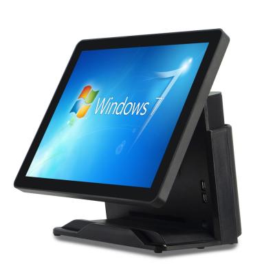 China Supermaket 17 Inch Windows7 / Genuine Windows 10 Flat Touch Screen All In One Cash Register / POS Terminal With 80mm Printer for sale