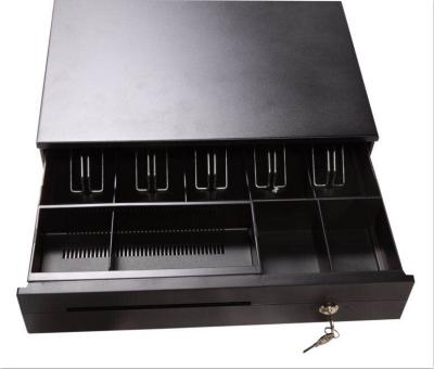 China Storage space pos flexible metal mini and metal clip cash register drawer lock box rj11 335 cashier box for sale