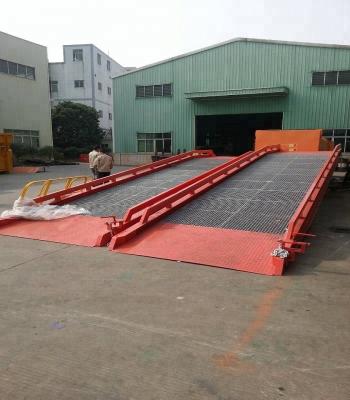 China Hydraulic Mobile Tool Rack Truck Loading Platform , Ramp Platform Mobile Load Unloading Ramp for sale