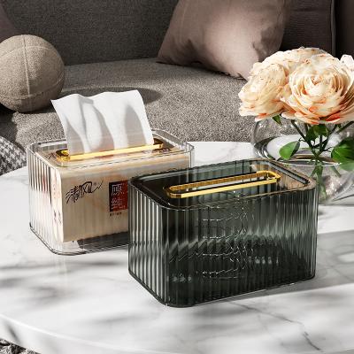 China OSBORN Nordic Household Dust-Proof Plastic Tissue Box Acrylic Cardboard Minimalist Desktop Storage Box for sale