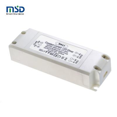 China DALI LED driver 10W 20W 30W 40W 12V 24V 36V dimmable selv led driver power supply MSD-DALI-CV-40W-IP40-1 for sale