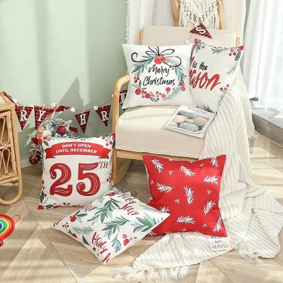 China 2022 Viable New Christmas Gift Digital Throw Pillow Printing Cushion Cover For Sofa for sale