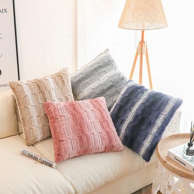 China Viable Wholesale Luxury Bamboo Pattern Plush Pillow Cushion Cover China Factory High Quality Pillow Case for sale