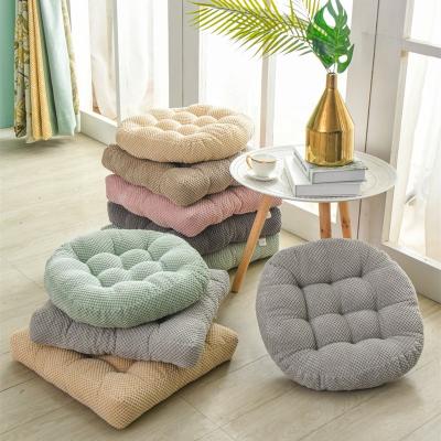 China Viable High Quality Thick Round Floor Mats Soft Pouf For Ground Adorned Cushions for sale