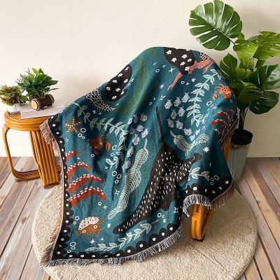 China 2022In Fashion Style Latest Sofa Blanket Tapestry Bohemian Hair Towel Sofa Blanket for sale