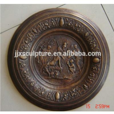 China China Cast Bronze Brass Relief Sculpture Statue For Wall Decoration for sale