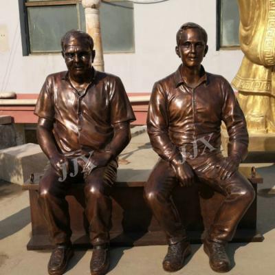 China Outdoor Bronze Sculpture Customized Home Life Size Desgin Statue Portrait for sale