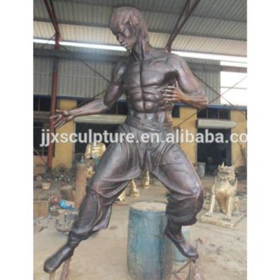 China Europe Bruce Lee Statue Bronze Sculpture for sale