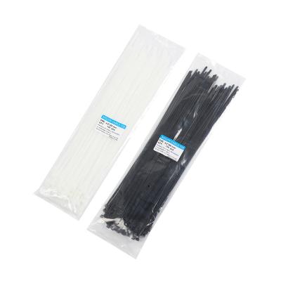 China Eco-friendly Self-locking Nylon Plastic Heavy Duty Cable Tie 4.8*150-700mm Heavy Black To Prevent Outside Lines White for sale