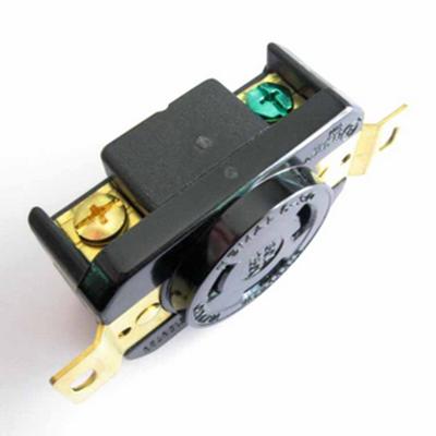 China Industrial UL Listed 30A 250V Copper America NEMA L6-30 Locking Receptacle for sale