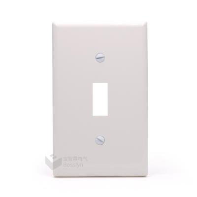 China Touch Screen Light Wall Switch Sell Well UL Thermoplastic Material Toggle Wall Plate, Standard Size 1-Gang, White for sale