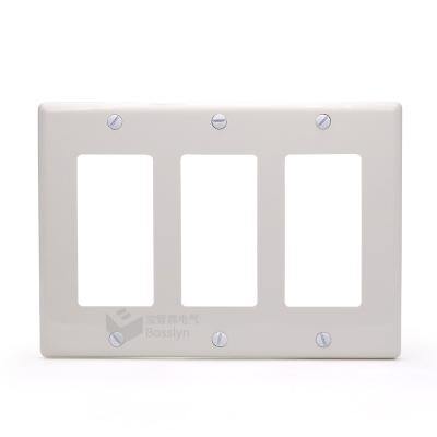 China Touch Screen Light Wall Switch Duplex Wall Plates Kit Home Electrical Outlet Cover, 1-Gang Standard Size, Dual Port Replacement Receptacle Faceplates Covers for sale