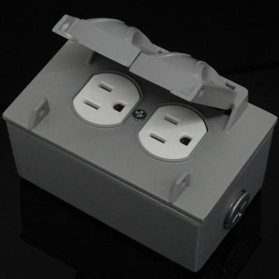 China IP68 Galvanized Steel Electrical Junction Box Socket Box Use In Us Standard NEMA Socket for sale