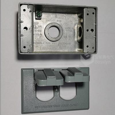 China IP68 Galvanized Steel Waterproof Junction Box Price Socket Box Connectioner for sale