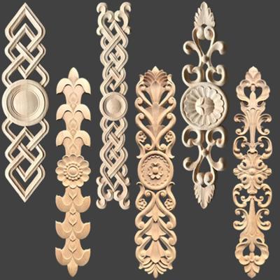 China Carved Contemporary Decorative Wooden Corners Antique Onlays Moldings for sale