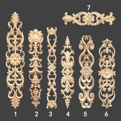 China Contemporary Antique Wooden Home Ornaments Millwork Appliques Door Onlays for sale