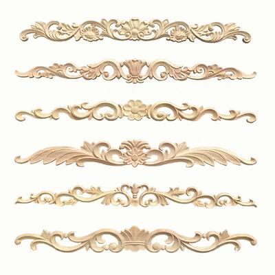 China Contemporary exquisite cnc wood carving decoration appliques and onlays for sale for sale