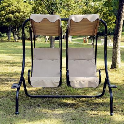 China Durable Stable Favorable Price Outdoor Garden Swing Chair , Independently Hanging Garden Chair Swing Seat For 2 Person for sale