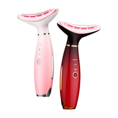 China Mini EMS Wrinkle Remover Beauty Device Face Anti Aging Skin Care For Neck Double Chin Wrinkle Remover Slimmer Massager for sale