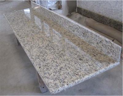 China Santa cecilia dark light yellow Gold Kitchen worktops granite stone countertop for sale