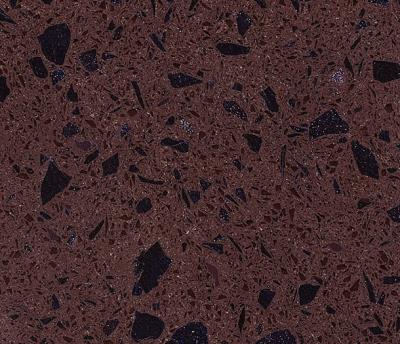 China Dark Crystal Purple Polished artificial quartz stone countertops / slab / tiles for sale