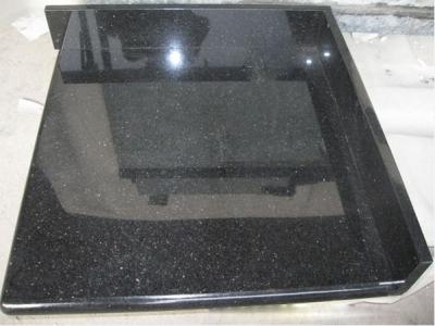 China Black galaxy Polished granite bathroom tiles for indoor outdoor project for sale